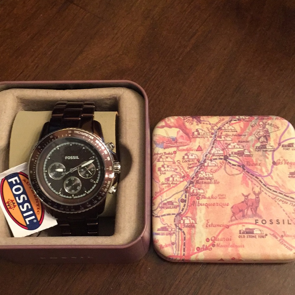 WOMENS large fossil watch